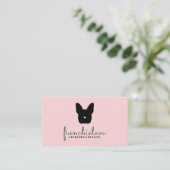 ブルドッグフランスのロシンプルゴpetシッタートリマー獣医 名刺 (スタンド正面)