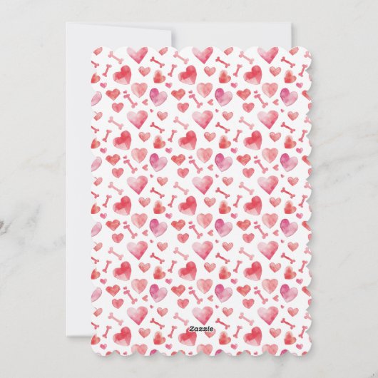 ブルドッグフランスのヴァレンティーンズデイウォフオブタスティックおもしろい シーズンカード (裏面)