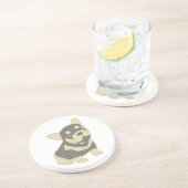 ブルドッグフランスの子犬マンガ砂岩コースター コースター (側面)