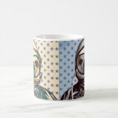 ブルドッグフランスの宇宙飛行士マグ コーヒーマグカップ (中央)