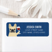 ブルドッグフランスの差出人住所ラベル ラベル (インサイチュ)