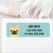 ブルドッグフランスの差出人住所ラベル ラベル (インサイチュ)