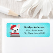 ブルドッグフランスの差出人住所ラベル ラベル (インサイチュ)