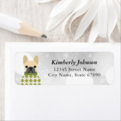 ブルドッグフランスの差出人住所ラベル ラベル (インサイチュ)