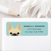 ブルドッグフランスの差出人住所ラベル ラベル (インサイチュ)