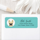 ブルドッグフランスの差出人住所ラベル ラベル (インサイチュ)