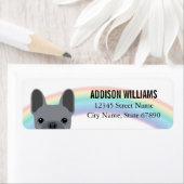 ブルドッグフランスの差出人住所ラベル ラベル (インサイチュ)