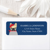 ブルドッグフランスの差出人住所ラベル ラベル (インサイチュ)