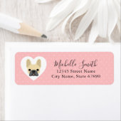 ブルドッグフランスの差出人住所ラベル ラベル (インサイチュ)