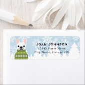 ブルドッグフランスの差出人住所ラベル ラベル (インサイチュ)