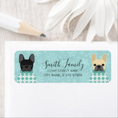 ブルドッグフランスの差出人住所ラベル ラベル (インサイチュ)