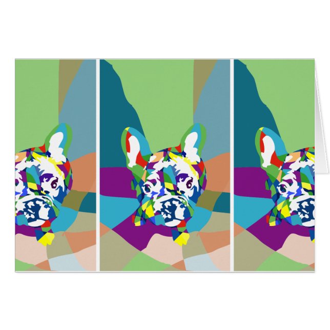 ブルドッグフランスの座り (正面横)