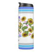 ブルドッグフランスの恋人ひまわりトレーナーフローラ タンブラー (回転右)