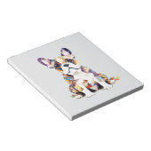 ブルドッグフランスの愛さよくはしゃぐれるおもしろい喜び動物 ノートパッド (アングル)