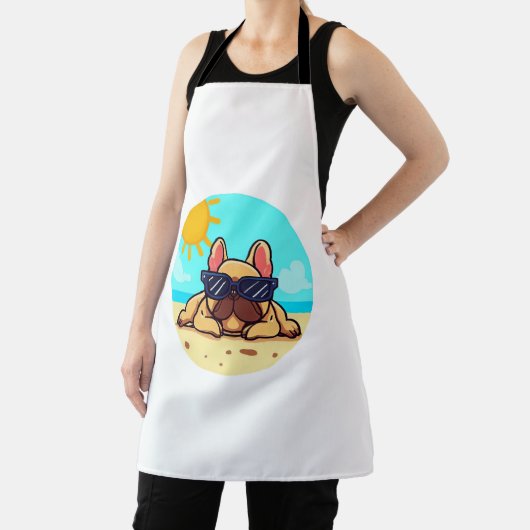 ブルドッグフランスの愛好家 エプロン (インサイチュ)