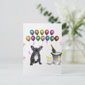 ブルドッグフランスの新年 シーズンポストカード (スタンド正面)