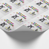 ブルドッグフランスの新年 ラッピングペーパー (角)