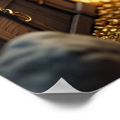 ブルドッグフランスの海賊はっきりした船長 ポスター (角)