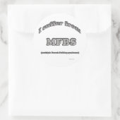 ブルドッグフランスの症候群 – ステッカー (バッグ)