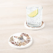 ブルドッグフランスの秋リース コースター (側面)