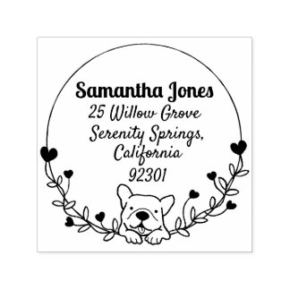 ブルドッグフランスの自己インキング・ゴム・スタンプ セルフインキングスタンプ