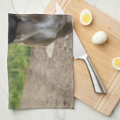 ブルドッグフランスの装飾用クッション キッチンタオル (四つ折り)