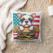 ブルドッグフランスの装飾用クッション クッション (ブランケット)