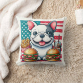 ブルドッグフランスの装飾用クッション クッション (ブランケット)