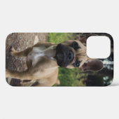ブルドッグフランスの装飾用クッション Case-Mate iPhoneケース (裏面 (横))