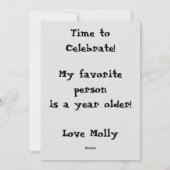 ブルドッグフランスの誕生日カード シーズンカード (裏面)