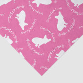 ブルドッグフランスの赤ちゃんシャワーフレンチピンク 薄葉紙 (詳細)