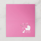 ブルドッグフランスの赤ちゃんシャワーフレンチフレンチピンク プレイスカード (外部開封)