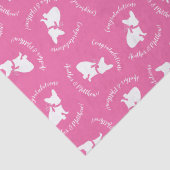 ブルドッグフランスの赤ちゃんシャワーフレンチフレンチピンク 薄葉紙 (詳細)