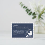 ブルドッグフランスの赤ちゃんシャワー囲いカード エンクロージャーカード (スタンド正面)