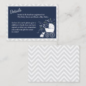 ブルドッグフランスの赤ちゃんシャワー囲いカード エンクロージャーカード (正面/裏面)