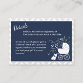 ブルドッグフランスの赤ちゃんシャワー囲いカード エンクロージャーカード (正面)