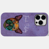 ブルドッグフランスの醜い顔ケースメイトiPhoneケース Case-Mate iPhoneケース (裏面 (横))