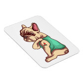 ブルドッグフランスの顔冷凍機磁石 マグネット (右側)