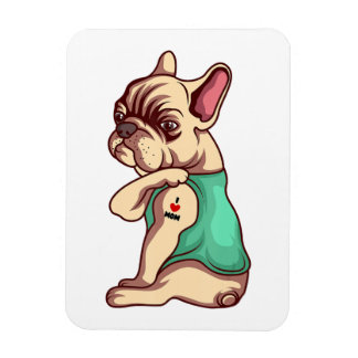 ブルドッグフランスの顔冷凍機磁石 マグネット