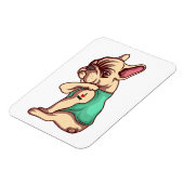 ブルドッグフランスの顔冷凍機磁石 マグネット (左側)