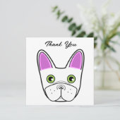 ブルドッグフランスの顔誕生会 招待状 (スタンド正面)