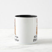 ブルドッグフランスの80%コットン20%ドッグヘアフランス マグカップ (中央)