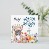 ブルドッグフランスの90thバースデーパーティー 招待状 (スタンド正面)