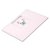 ブルドッグフランスの(クリーム/ホワイト)'絵画 - Dog Art ノートパッド (アングル)