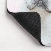 ブルドッグフランスの（クリーム/ホワイト）'絵画 - Dog Art マウスパッド (コーナー)