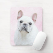 ブルドッグフランスの（クリーム/ホワイト）'絵画 - Dog Art マウスパッド (マウス)