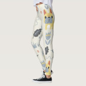 ブルドッグフランスの：スカンジナビアのフローラリピート。 レギンス (左)