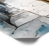 ブルドッグフランスの – ドッグアートプリント ポスター (角)