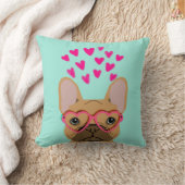 ブルドッグフランスの – ファウンバレンタイン愛のギフト クッション (ブランケット)