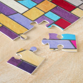 ブルドッグフランスの – フランス語 – カラフルモザイク ジグソーパズル (側面)